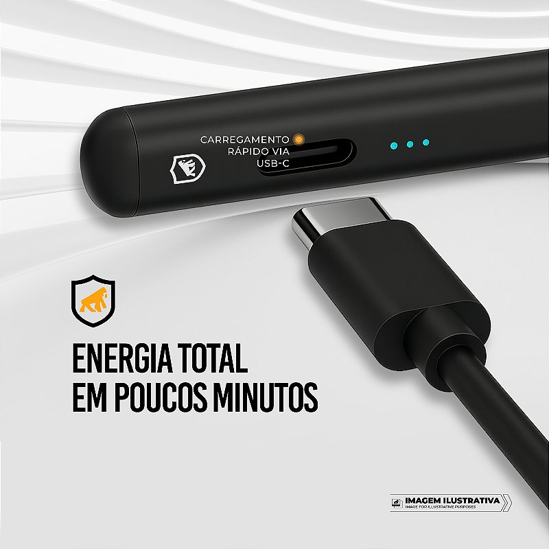 Caneta Touch Capacitiva Pro Palm Rejection - Preta GShield