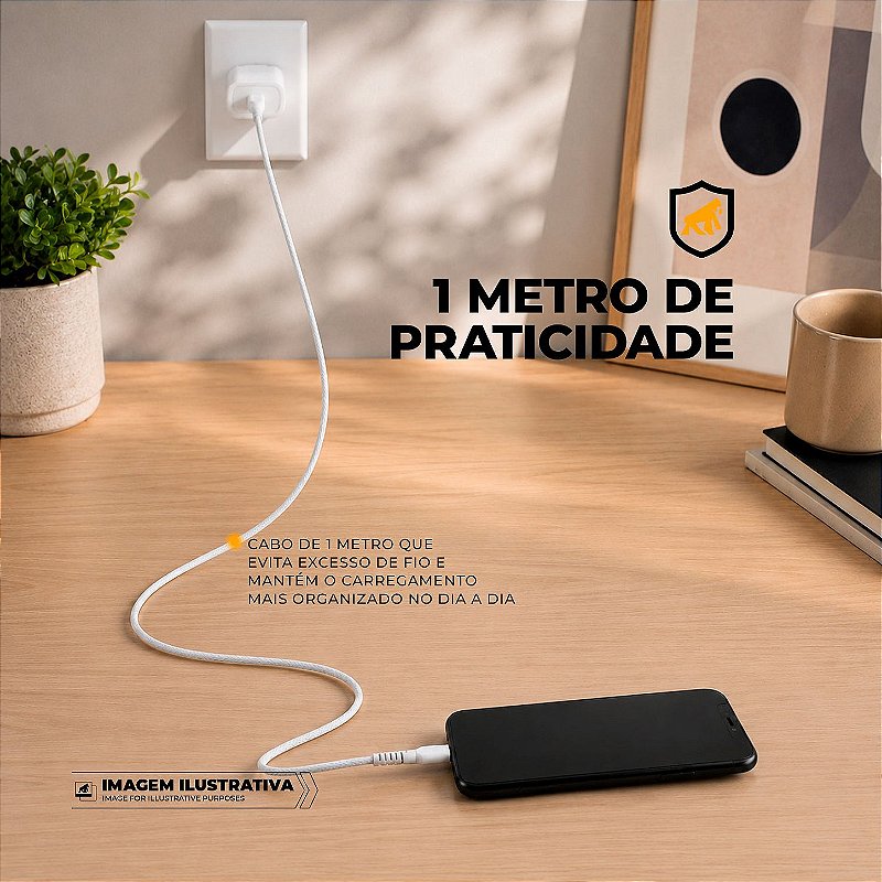 Cabo Dual Armor USB-C para Lightning GShield