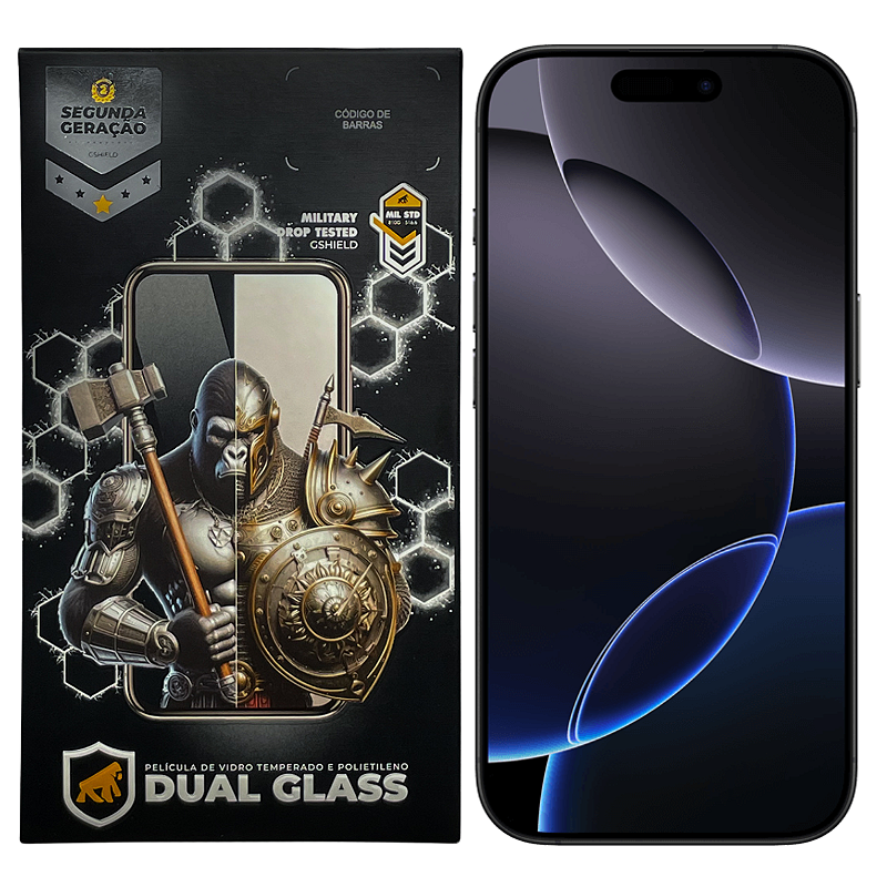 Pelicula Dual Glass Para iPhone 16 Pro Max / 17 Pro Max GShield
