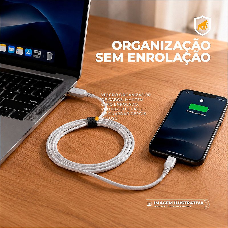 Cabo Dual Armor USB-C para USB-C GShield
