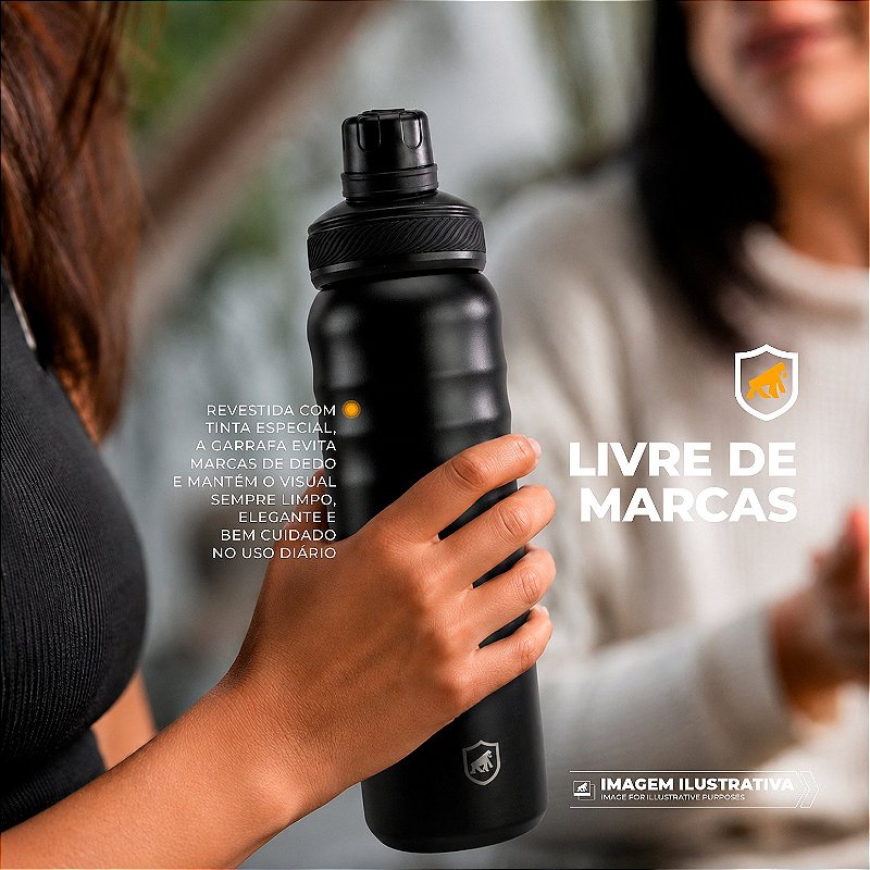 Garrafa Termica Armor - Preta GShield