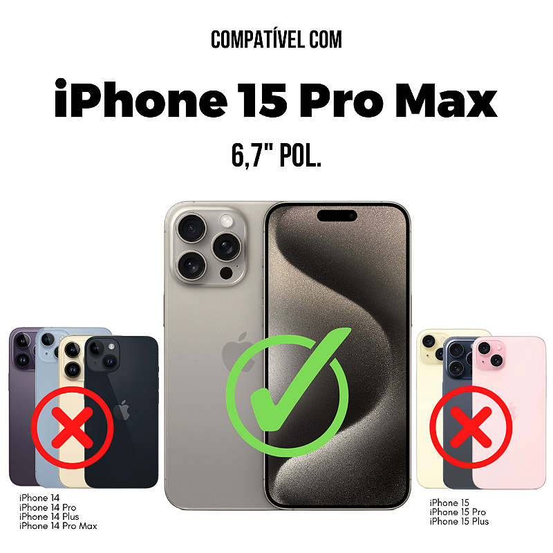 Pelicula Coverage 5D Pro Para iPhone 15 Pro Max - Preta GShield