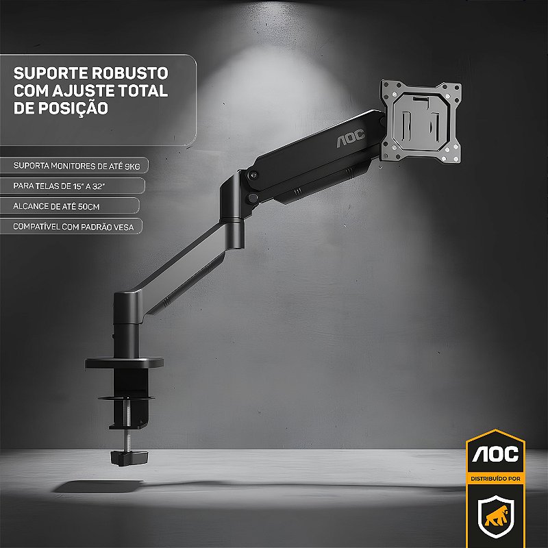 Suporte De Mesa Para Monitor - Preto - AOC