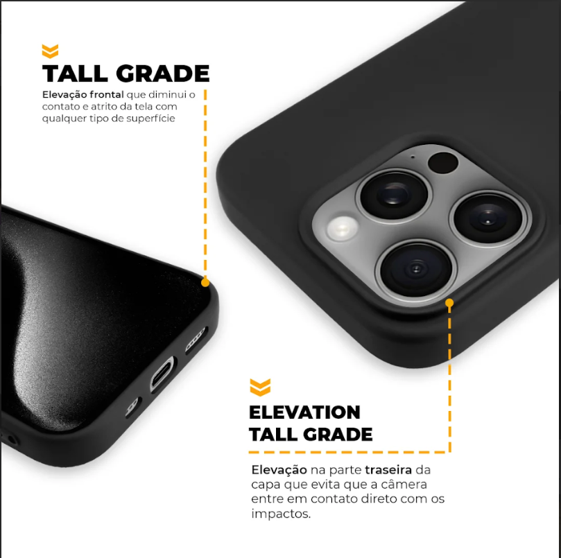 Capa Silicon Cloud - APPLE - Preta / Rosa - Gshield