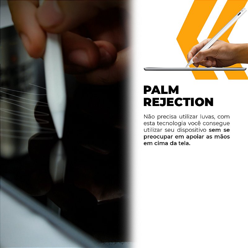 Caneta Touch Capacitiva Pro Palm Rejection - Branca GShield