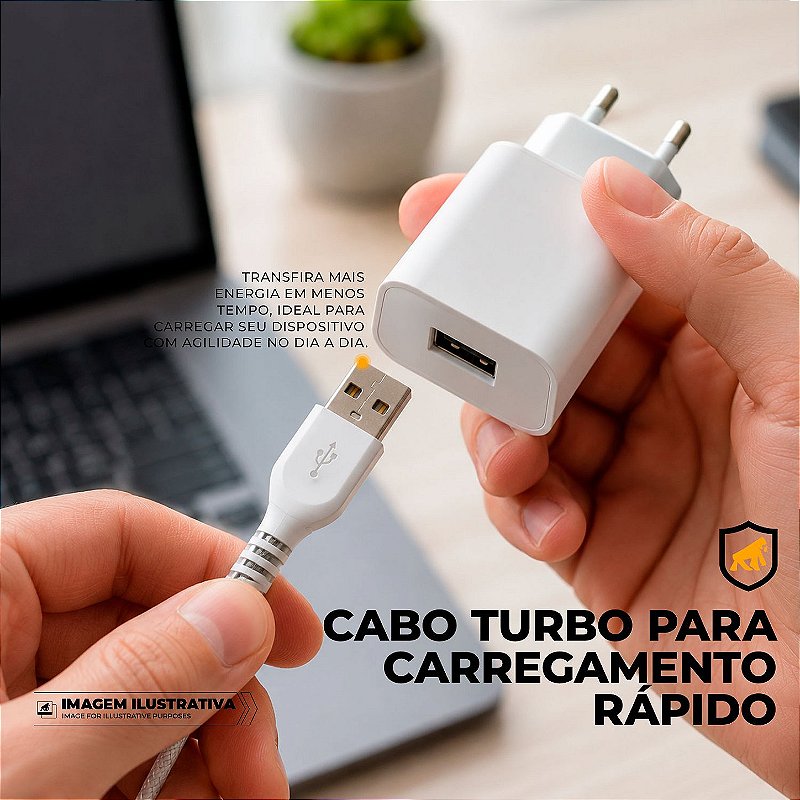 Cabo Dual Armor USB-C para USB-A GShield