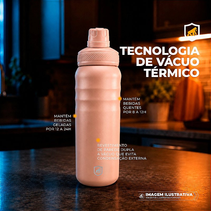 Garrafa Termica Armor - Rosa GShield