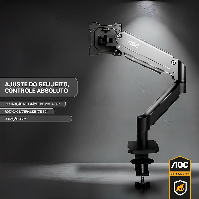 Suporte De Mesa Para Monitor - Preto - AOC