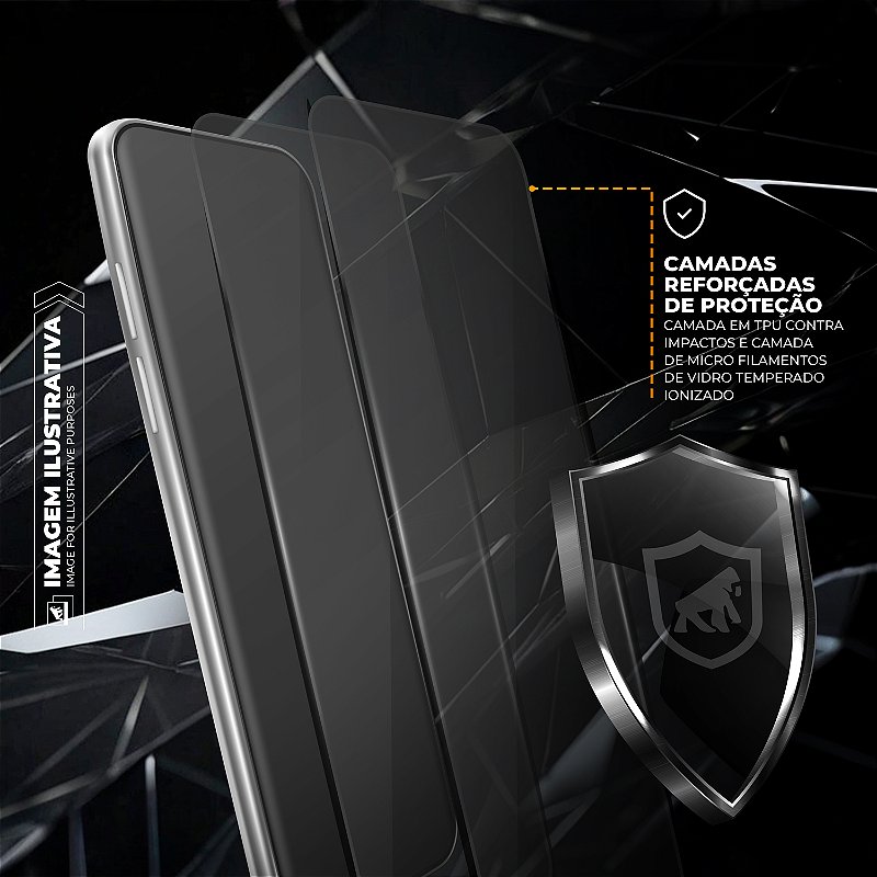 Pelicula Dual Glass Para Samsung Galaxy S26 Ultra - Preta GShield