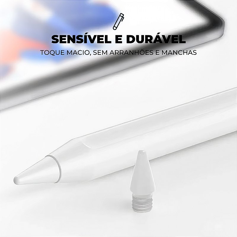 Kit 3 Un - Ponteiras Para Caneta Capacitiva Pro Palm Rejection - Branca GShield