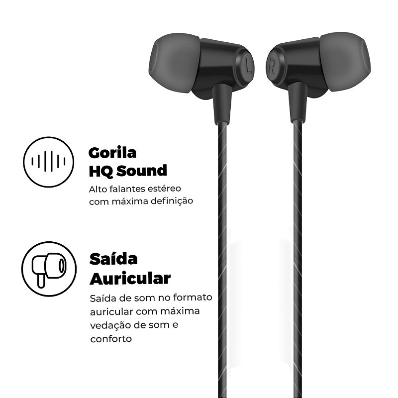 Fone De Ouvido Atomic - Branco GShield