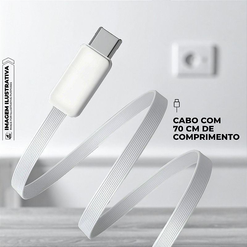 Carregador De Parede Raptor Retratil 35W - Branco GShield