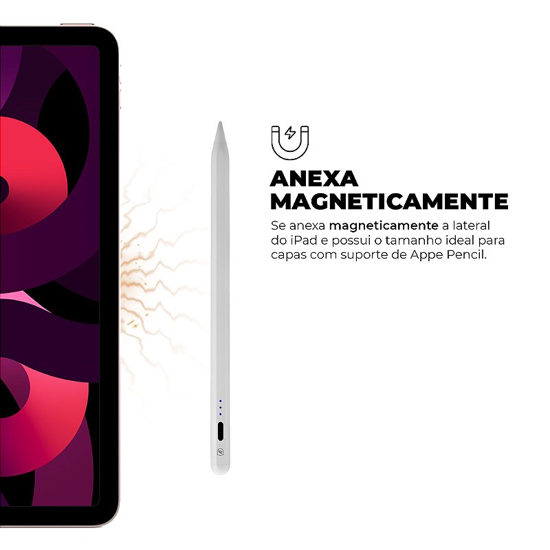 Caneta Touch Capacitiva Pro Palm Rejection - Branca GShield