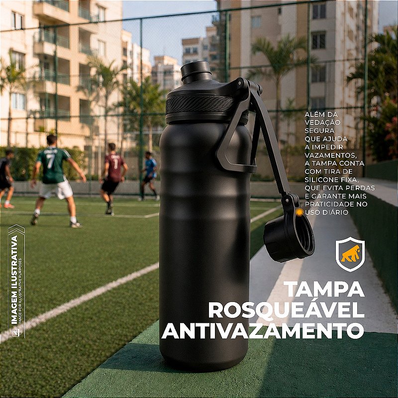 Garrafa Termica Armor - Preta GShield